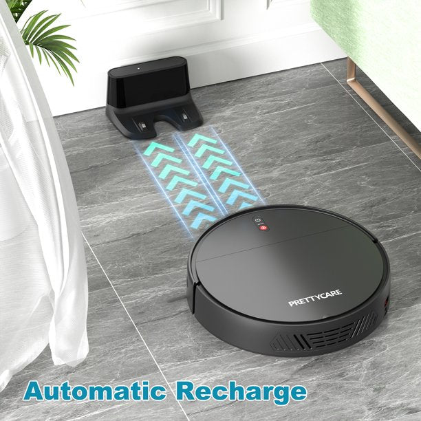 Prettycare C1 Robot Vacuum Cleaner With 2200pa,featured Carpet Boost,t 