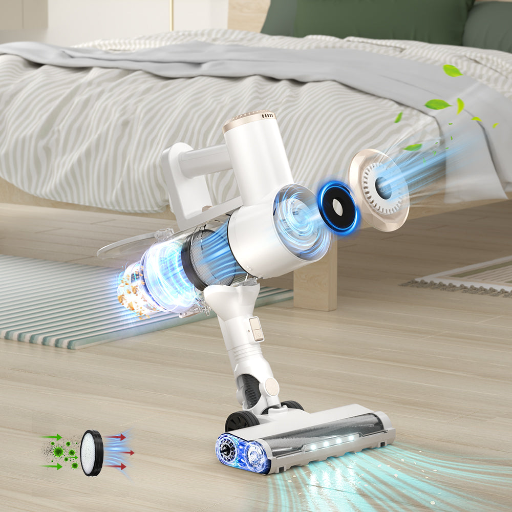 Prettycare Cordless Stick Vacuum Cleaner Lightweight for